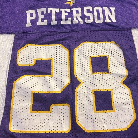 Reebok NFL Adrian Peterson Vikings jersey kids small - Picture 6 of 7